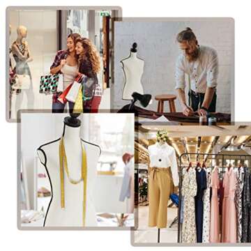 FDW Height Adjustable Female Dress Form for Clothing Displays