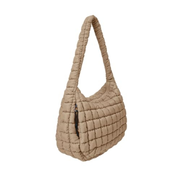 LEXSION Lightweight Quilted Puffer Carryall Tote Bag