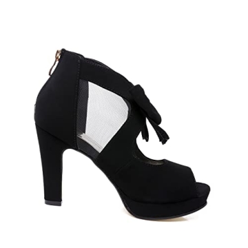 GATUXUS Stylish Open Toe Heels for Effortless Elegance