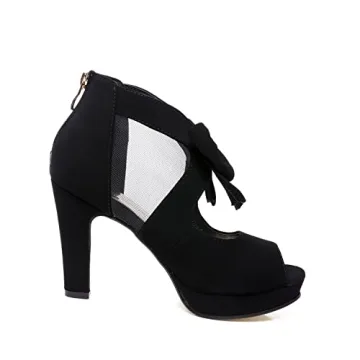 GATUXUS Stylish Open Toe Heels for Effortless Elegance