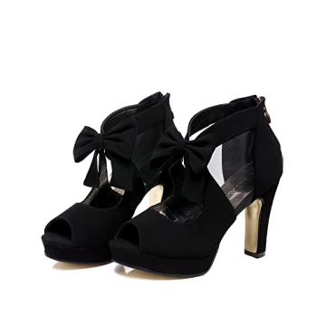 GATUXUS Stylish Open Toe Heels for Effortless Elegance