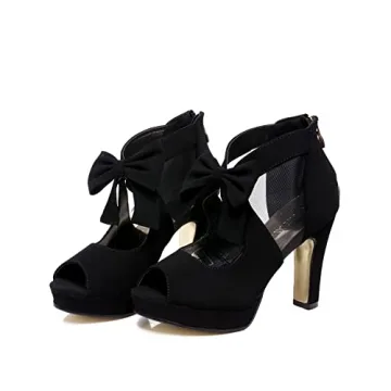 GATUXUS Stylish Open Toe Heels for Effortless Elegance