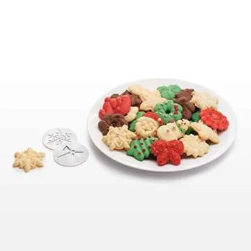 OXO Good Grips Cookie Press Holiday Disk Set, Metallic