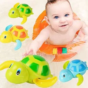 3pcs Bath Swimming Turtle Toy for Fun Bath Times