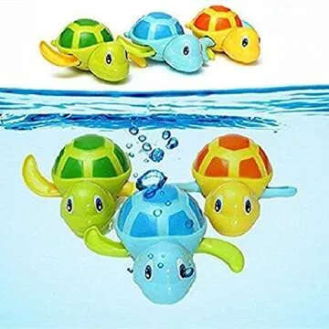 3pcs Bath Swimming Turtle Toy for Fun Bath Times