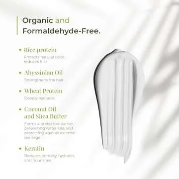 Bio Protein Botox Hair Treatment - Formaldehyde-Free Straightening, Anti-Frizz Keratin with Organic Keratin for Sleek Hair, 1kg