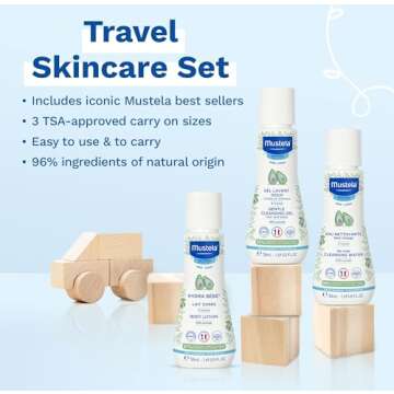 Mustela Travel Skincare Set - Eco-Friendly Baby Care