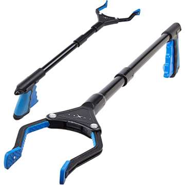 Grabber Reacher Tool - 26" Steel Portable Pick Up Stick - Strong Grip Magnetic Tip for Store Shelves...