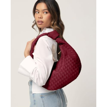 Chic Woven Tote Bag for Women - Eco-Friendly Vegan Leather