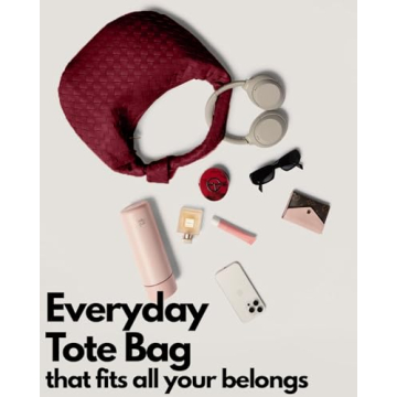 Chic Woven Tote Bag for Women - Eco-Friendly Vegan Leather