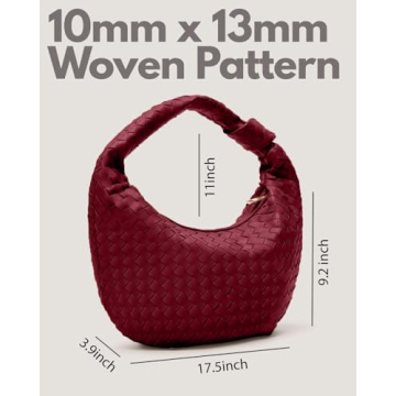 Chic Woven Tote Bag for Women - Eco-Friendly Vegan Leather