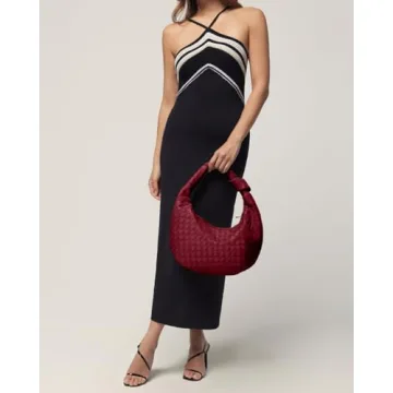 Chic Woven Tote Bag for Women - Eco-Friendly Vegan Leather