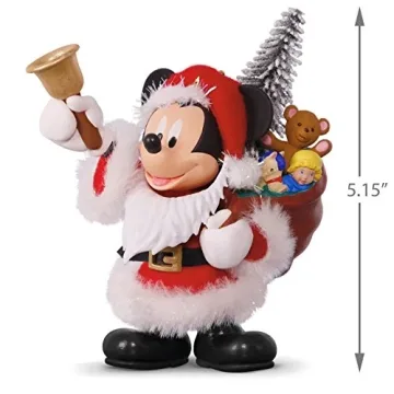 Hallmark Disney Mickey Mouse Santa Christmas Ornament