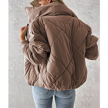 Stylish Newffr Womens Cropped Puffer Jacket for Winter