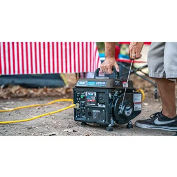 Pulsar G1200SG 1,200W Carrying Handle Gas-Powered Portable Generator, 1200w, Black/Gray