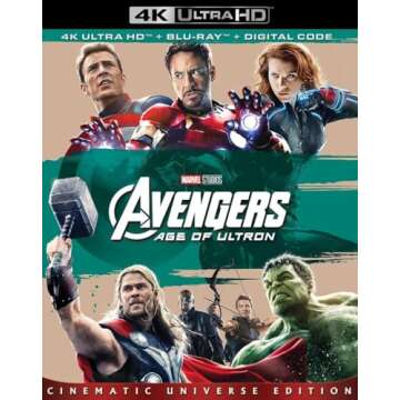 Avengers: Age Of Ultron [4K UHD] - Experience the Epic Battle in Stunning Detail
