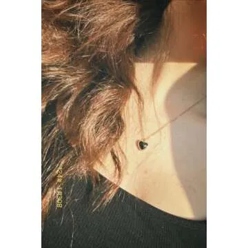 SmileBelle Black Heart Necklace for Stylish Women