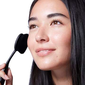 Artis Elite Black Oval 7 Brush | Oval Makeup Brush | Luxury Synthetic Foundation Brush | Ideal for f...