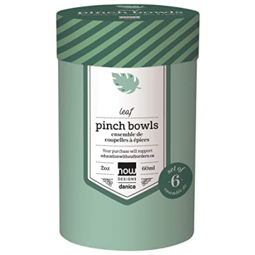 Now Designs Leaf Pinch Bowl Set of 6 for Dipping