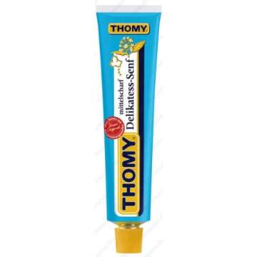 2x THOMY Delikatess-Senf Mustard 100ml Tube - Authentic German Flavor