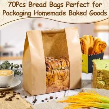 Quality Bread Bags for Homemade Treats with Stickers