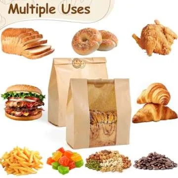 Quality Bread Bags for Homemade Treats with Stickers