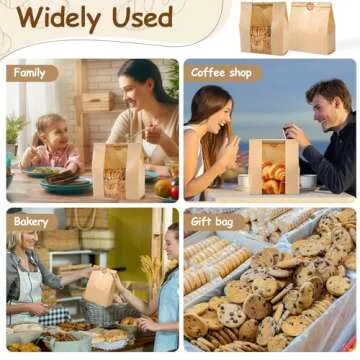 Quality Bread Bags for Homemade Treats with Stickers