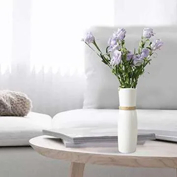 Stylish Jelofly White Ceramic Vases Set - Elegant Decor