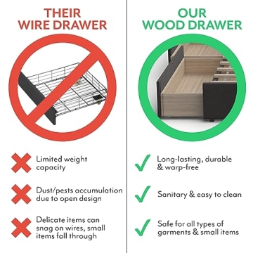 DG Casa Bardy Upholstered Queen Bed Frame with Storage