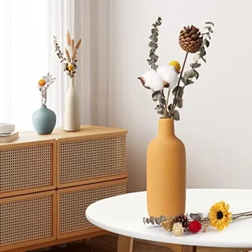 Colorful Ceramic Vase Set of 3 - Modern Home Decor