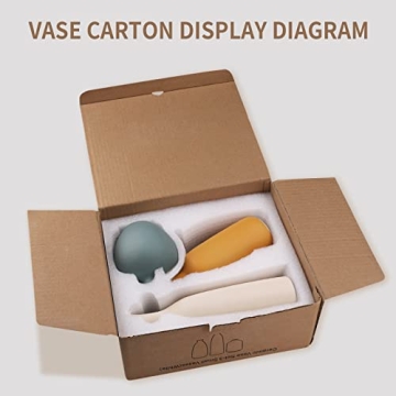 Colorful Ceramic Vase Set of 3 - Modern Home Decor