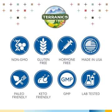 Terranics Multi Collagen Peptides Powder, Type I II III V X Hydrolyzed Collagen for Women+Men, Collagen Supplements for Skin Nail Hair & Joint, Fast Dissolve, Unflavored Colageno, No Sugar, Keto, 16oz