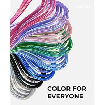 LIQUIPEL Powertek iPhone Charger Cable [MFI Certified], Fast Charging 6ft Lightning to USB Cord Adapter, Compatible for iPad, Metallic Shine (Light Blue)