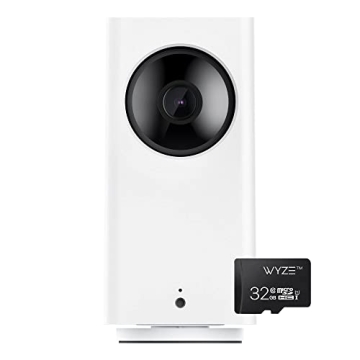 WYZE Cam Pan v2 1080p Pan/Tilt/Zoom Wi-Fi Indoor Smart Home Camera with Color Night Vision, 2-Way Au...