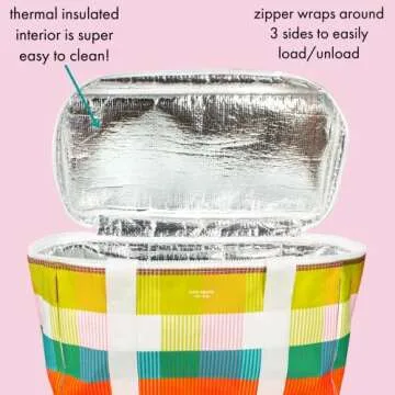 kate spade Large Insulated Rainbow Cooler Bag