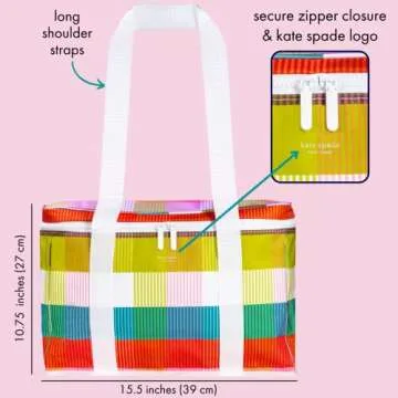 kate spade Large Insulated Rainbow Cooler Bag