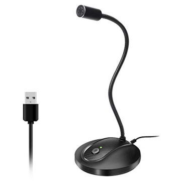 JOUNIVO USB Microphone with Gooseneck Design