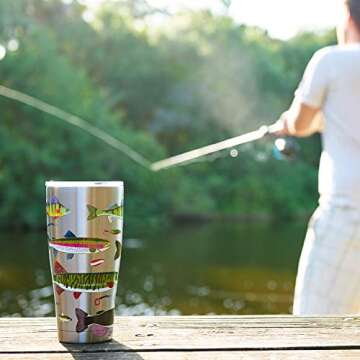 Tervis NFL San Francisco 49ers Edge Stainless Steel Tumbler with Clear and Black Hammer Lid 20oz, Silver