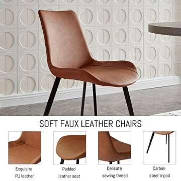 ZckyCine 67" Modern mid-Century Dining Table Dining Table and Chairs Rectangular Wooden Dining Table Expandable Dining Table Space-Saving Multifunctional Dining Table…