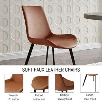 ZckyCine 67" Modern mid-Century Dining Table Dining Table and Chairs Rectangular Wooden Dining Table Expandable Dining Table Space-Saving Multifunctional Dining Table…