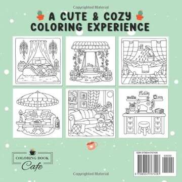 Cozy Corners: Coloring Book for Adults and Teens Featuring Super Cute Nooks and Hygge Spaces for Rel...