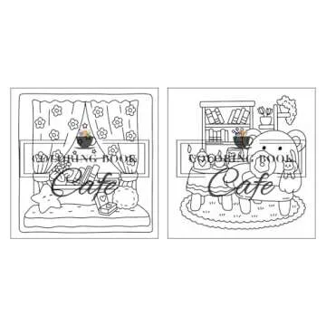 Cozy Corners: Coloring Book for Adults and Teens Featuring Super Cute Nooks and Hygge Spaces for Relaxation (Cute and Comfy Coloring Books)