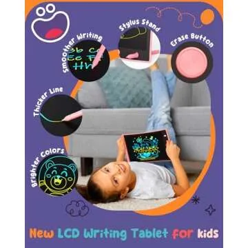 ORSEN 2 Pack LCD Writing Tablet for Kids, Colorful Doodle Board Drawing Pad for Kids, Toddler Easter...