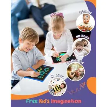ORSEN 2 Pack LCD Writing Tablet for Kids, Colorful Doodle Board Drawing Pad for Kids, Toddler Easter Basket Stuffers Toy Gifts for Age 3 4 5 6 7 8 Year Old Girls Boys