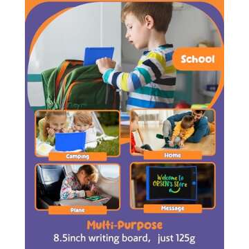 ORSEN 2 Pack LCD Writing Tablet for Kids, Colorful Doodle Board Drawing Pad for Kids, Toddler Easter Basket Stuffers Toy Gifts for Age 3 4 5 6 7 8 Year Old Girls Boys