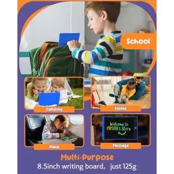 ORSEN 2 Pack LCD Writing Tablet for Kids, Colorful Doodle Board Drawing Pad for Kids, Toddler Easter Basket Stuffers Toy Gifts for Age 3 4 5 6 7 8 Year Old Girls Boys