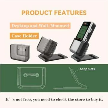 Cradtec Digital Radon Detector III, White, Radon Monitor, Radon Meter, Tempered Glass, Short Term and Long Term Result, Portable, Easy to Use, 3 AAA Batteries, Switchable Between Bq/M3 and pCi/L