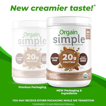Orgain Simple Vegan Protein Powder - 20g Plant Protein Power