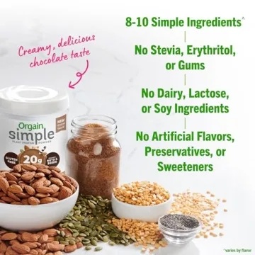 Orgain Simple Vegan Protein Powder - 20g Plant Protein Power