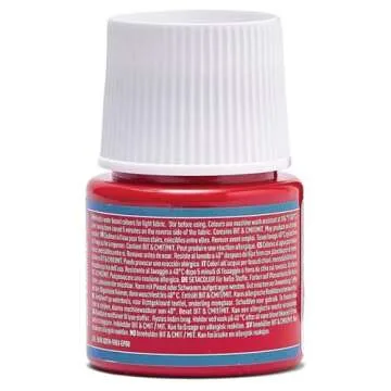 Pebeo Setacolor Light Fabrics Paint - 45 Milliliters of Cardinal Red Creativity